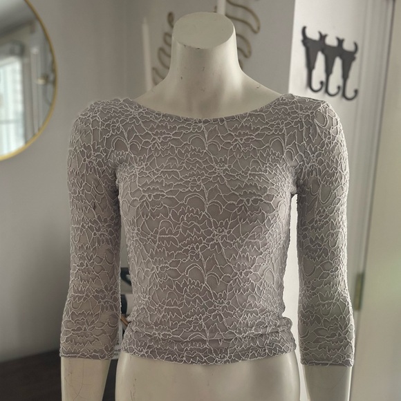 Garage Balletcore Lace Open Back Sweater - Picture 4 of 6